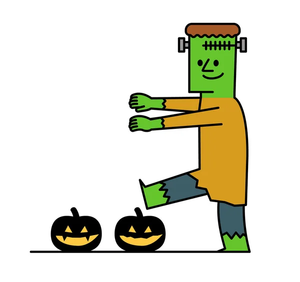 Halloween kostým charakter — Stockový vektor
