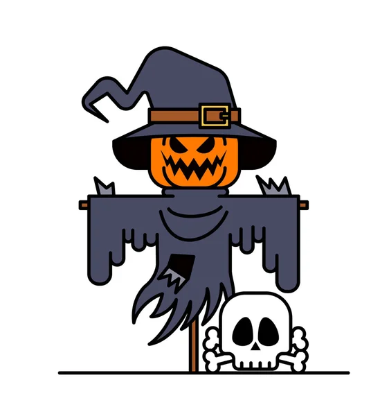 Halloween personagem traje —  Vetores de Stock