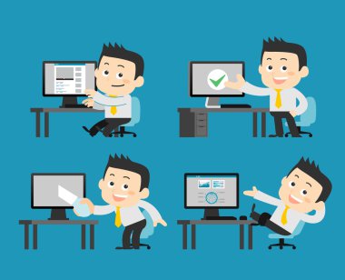 İşadamları, bilgisayar kümesi