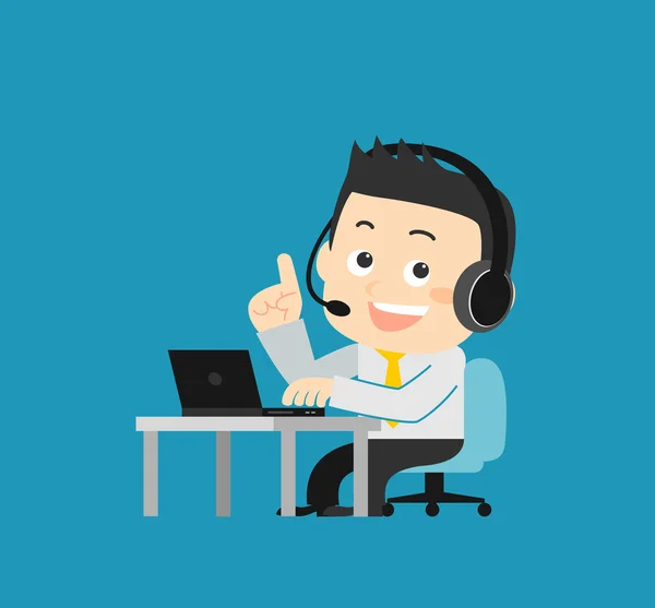 Dizüstü bilgisayar ile müşteri hizmetleri