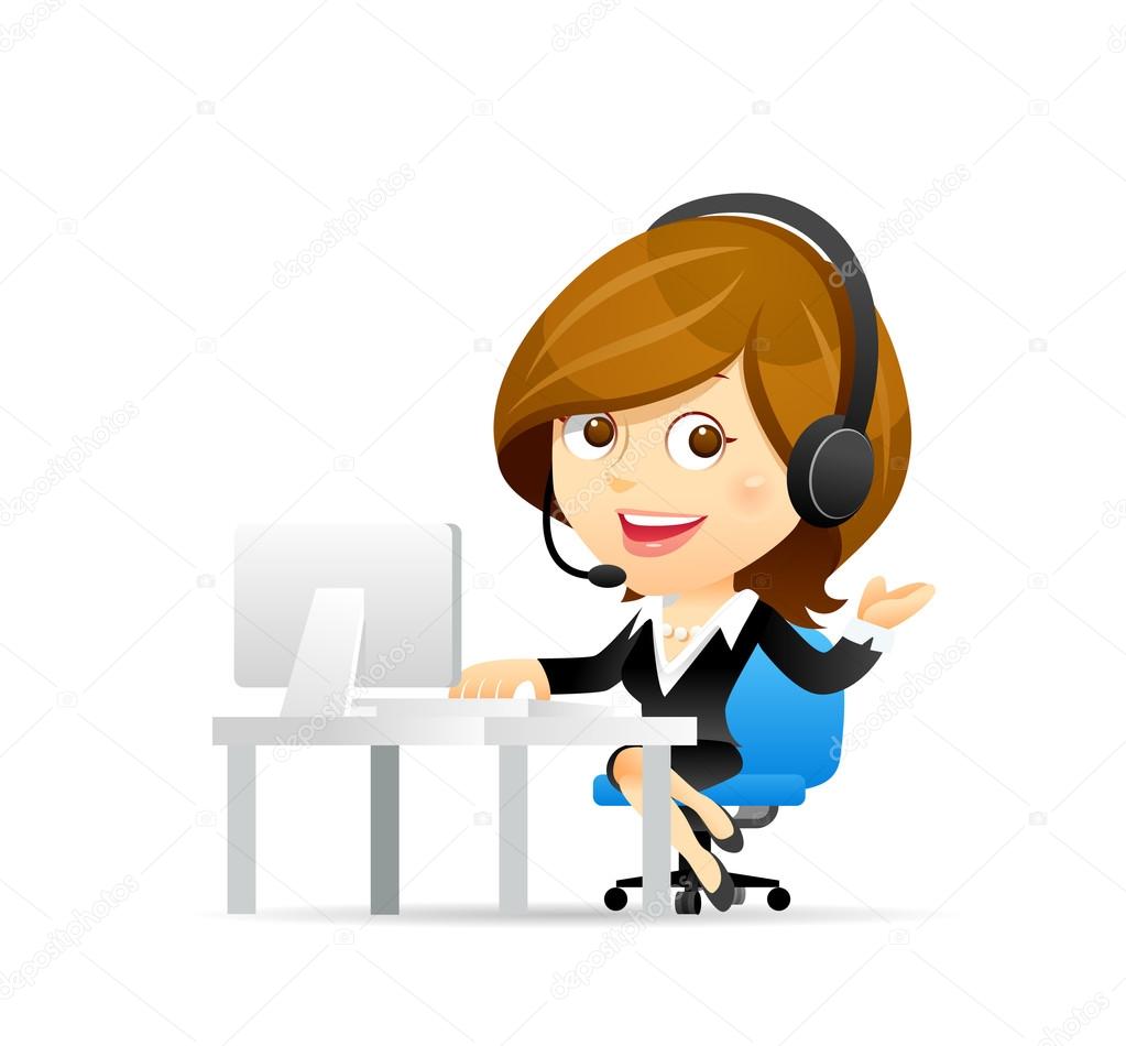 Cartoon customer service Vector Art Stock Images | Depositphotos Cartoon customer service Vector Art Stock Images | Depositphotos