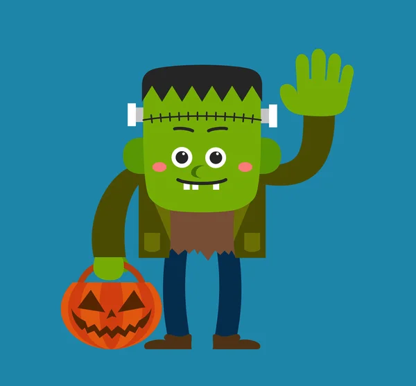 Halloween charakter - Frankenstein — Stockový vektor