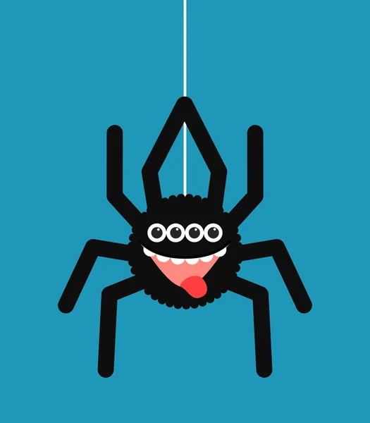 Rolig spider cartoon — Stock vektor