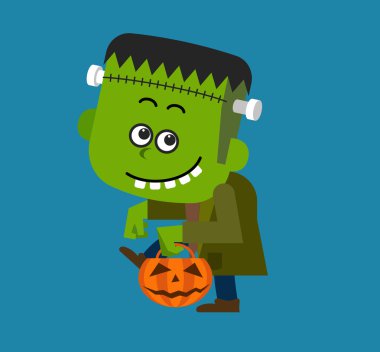 Frankenstein holding kabak