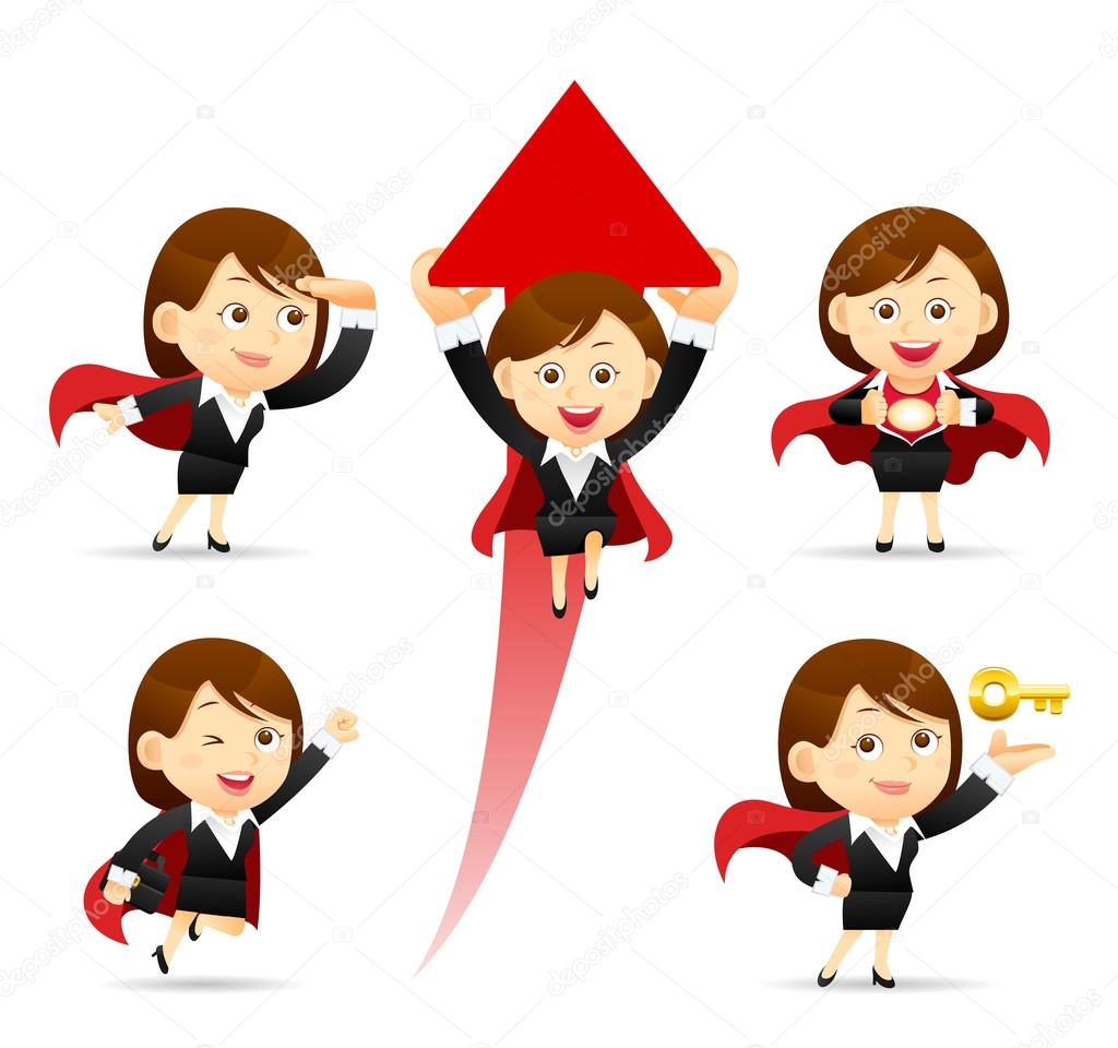 Vector illustration - Businesswoman