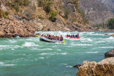 rafting, nehir, su, dalgalar, kano, Ganga Nehri, Rishikesh, Haridwar, Hindistan