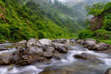 Dağlarda güzel bir şelale