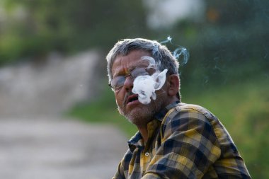 Bir adamın portresi, Pithoragarh Halkı, Uttrakhand, Hindistan Fotoğraf Tarihi 17 Haziran 2018
