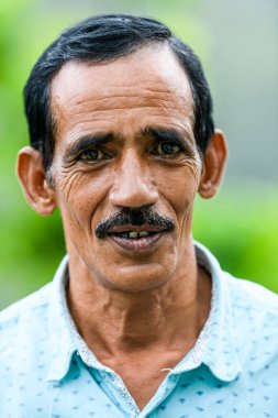 Bir adamın portresi, Pithoragarh Halkı, Uttrakhand, Hindistan Fotoğraf Tarihi 17 Haziran 2018