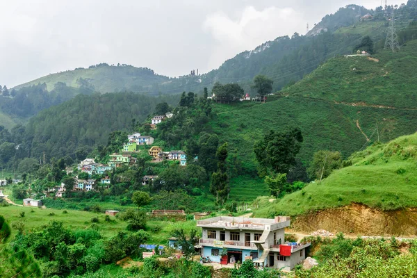 View Village Mountains — Stock Photo, Image