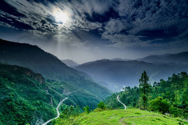 Bela Paisagem Montanha Fundo Natureza — Fotografia de Stock