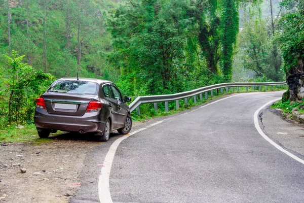 Auto Silnici Horách — Stock fotografie