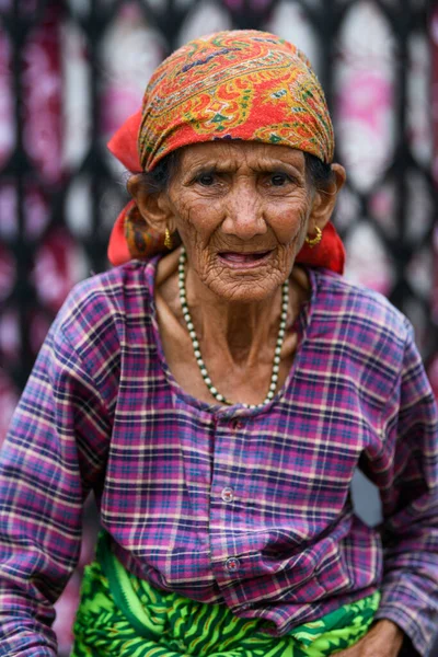 Old Lady People Pithoragh Uttrakhand India Picture Date 2018 — 스톡 사진