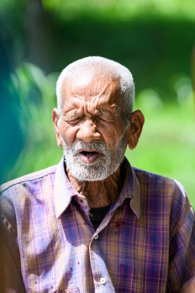 Blind Old Man People Pithoragarh Uttrakhand India Picture Date June — Stock Photo, Image