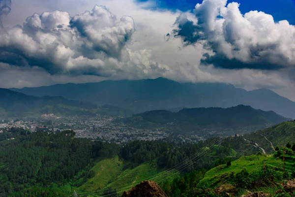 Beautiful View Mountains Cloudy Sky — Stock Photo, Image