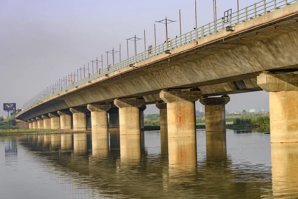 Yamuna River Bridge Delhi — Stock Photo, Image