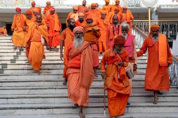 Monks Haridwar Sadhu Sant Haridwar Haridwar Uttrakhand India Oct 2018 — Stock Photo, Image