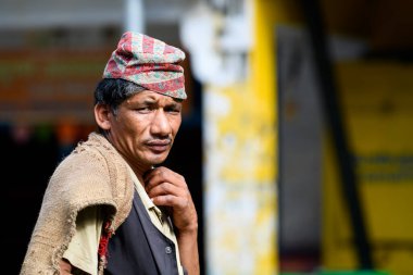 Bir Yaşlı Adam, Pithoragarh Halkı, Uttrakhand, Hindistan Fotoğraf Tarihi 17 Haziran 2018