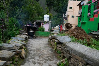 Hindistan 'daki eski köy.