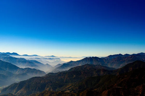 Sonnenaufgang Über Dem Himalaya Indischer Sonnenaufgang Uttrakhand — Stockfoto