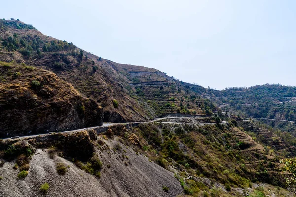 Belle Vue Sur Route Dans Les Montagnes — Photo