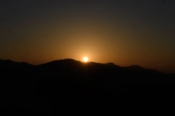 Prachtige Zonsondergang Boven Zee — Stockfoto