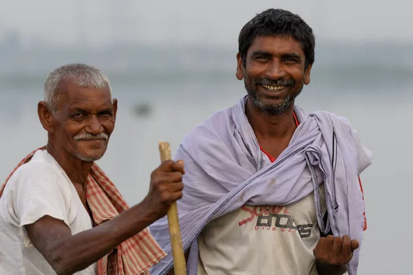 Portret Van Een Gelukkige Indiaan Mensen Van Pithoragarh Uttrakhand India Rechtenvrije Stockafbeeldingen