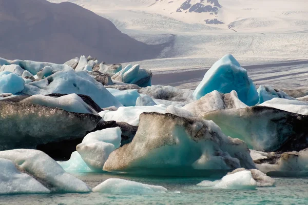 Icebergs de la bahía de Joekulsarlon — Foto de Stock