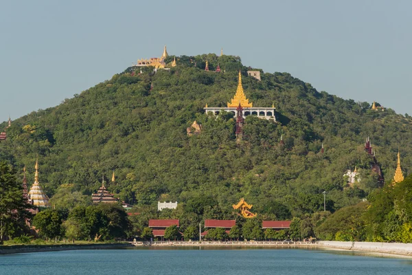 Vista para Mandalay Hill — Fotografia de Stock