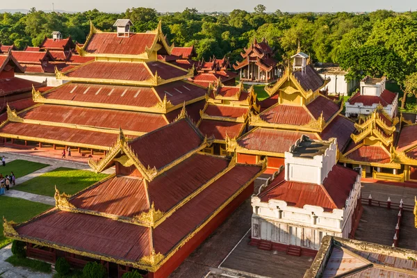 Telhados do Palácio Mandalay — Fotografia de Stock