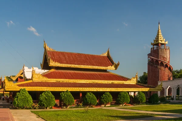 W Mandalay Royal Palace — Zdjęcie stockowe