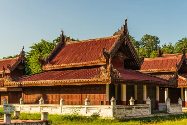 W Mandalay Royal Palace — Zdjęcie stockowe