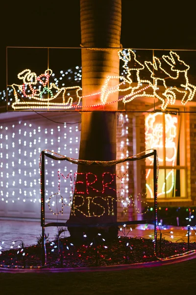 Christmas house decorations — Stock Photo, Image