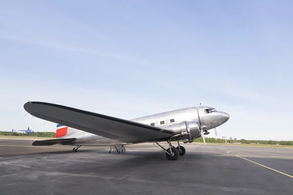 Small aircraft with Norway flag — Stockfoto