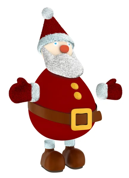 Standing 3D Santa Claus — Stock Photo, Image