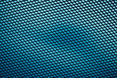 Metal zemin. Çelik yüzey. Demir mavisi ağ. Soyut mettalik sayfa