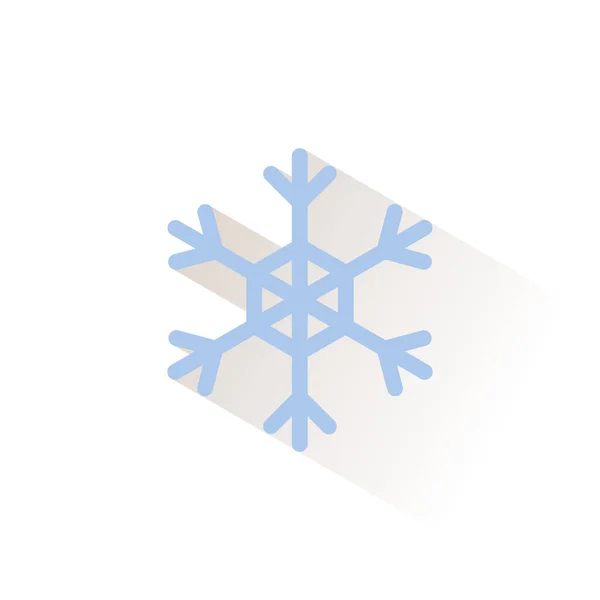 Schneeflocke Isoliertes Farb Symbol Abbildung Des Wettervektors — Stockvektor