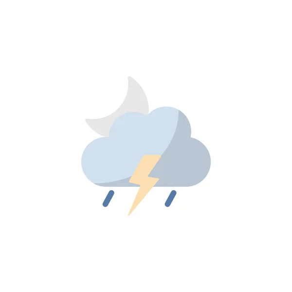 フラットアイコン 孤立した気象ベクトル図 — ストックベクタ
