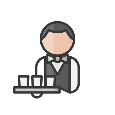 Kahya avatarı. Profil kullanıcısı, kişi. İnsanların simgesi. Vektör illüstrasyonu