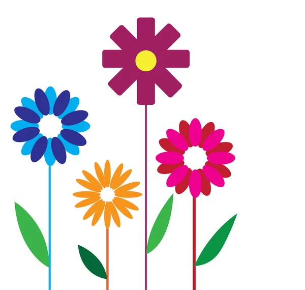 Λουλούδι σχεδιασμό εικονογράφηση — Διανυσματικό Αρχείο