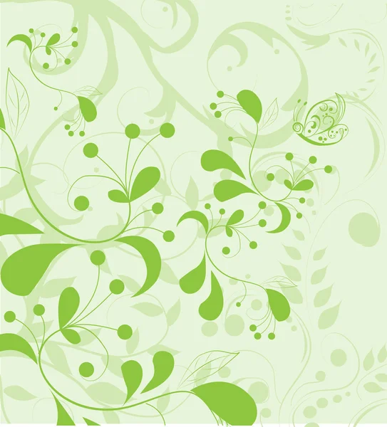 Abstract floral background. Vector. — Stock Vector