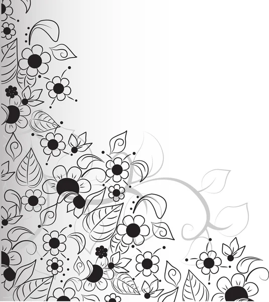 꽃 추상적인 디자인 — 스톡 벡터