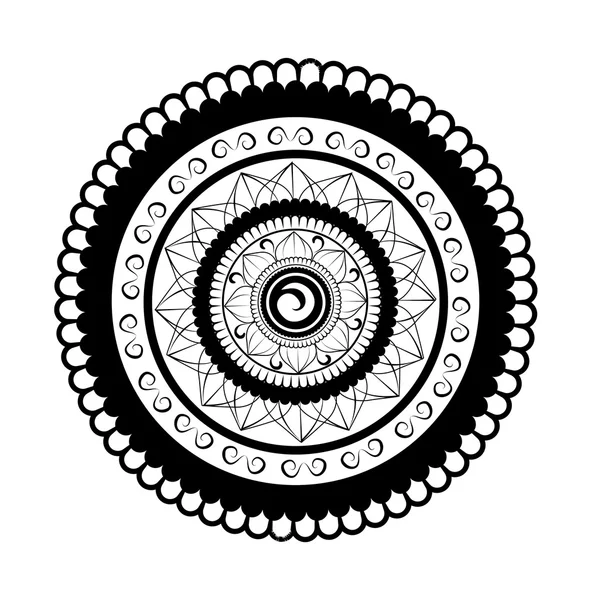 Mandala para pintura —  Vetores de Stock