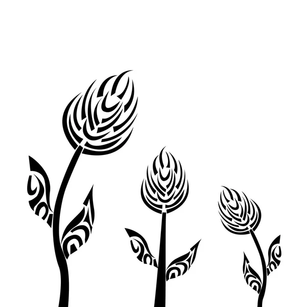 Flores vectoriales — Vector de stock