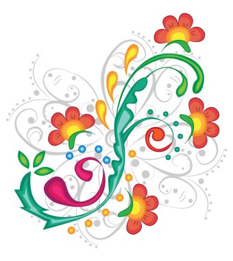 renkli çiçek arkaplanı