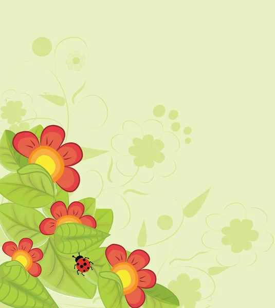 Renkli çiçek arkaplanı — Stok Vektör
