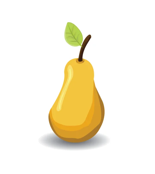Fruit a ripe pear — Stock Vector