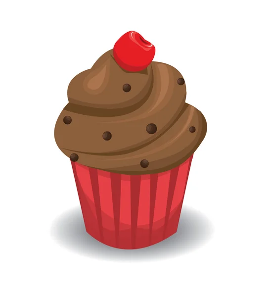 Cupcake vektor – stockvektor