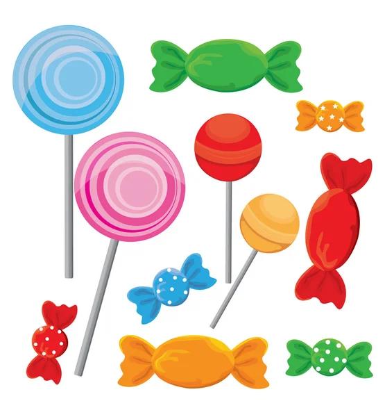 Ensemble de bonbons — Image vectorielle