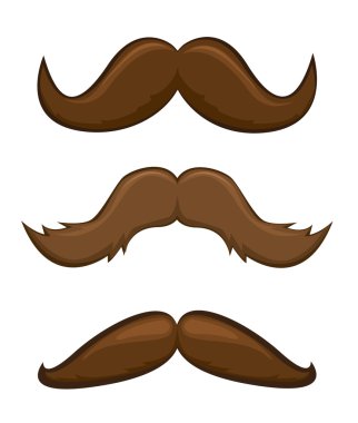 Mustaches vector illustration